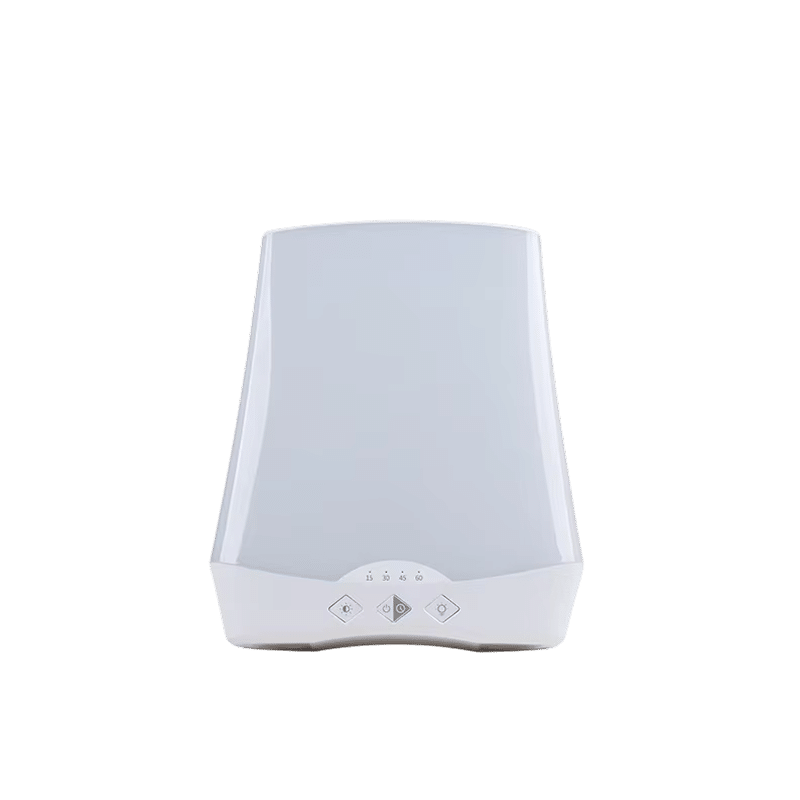 Lumenra SAD light therapy lamp — verified 10,000 lux at 16-inch desk distance