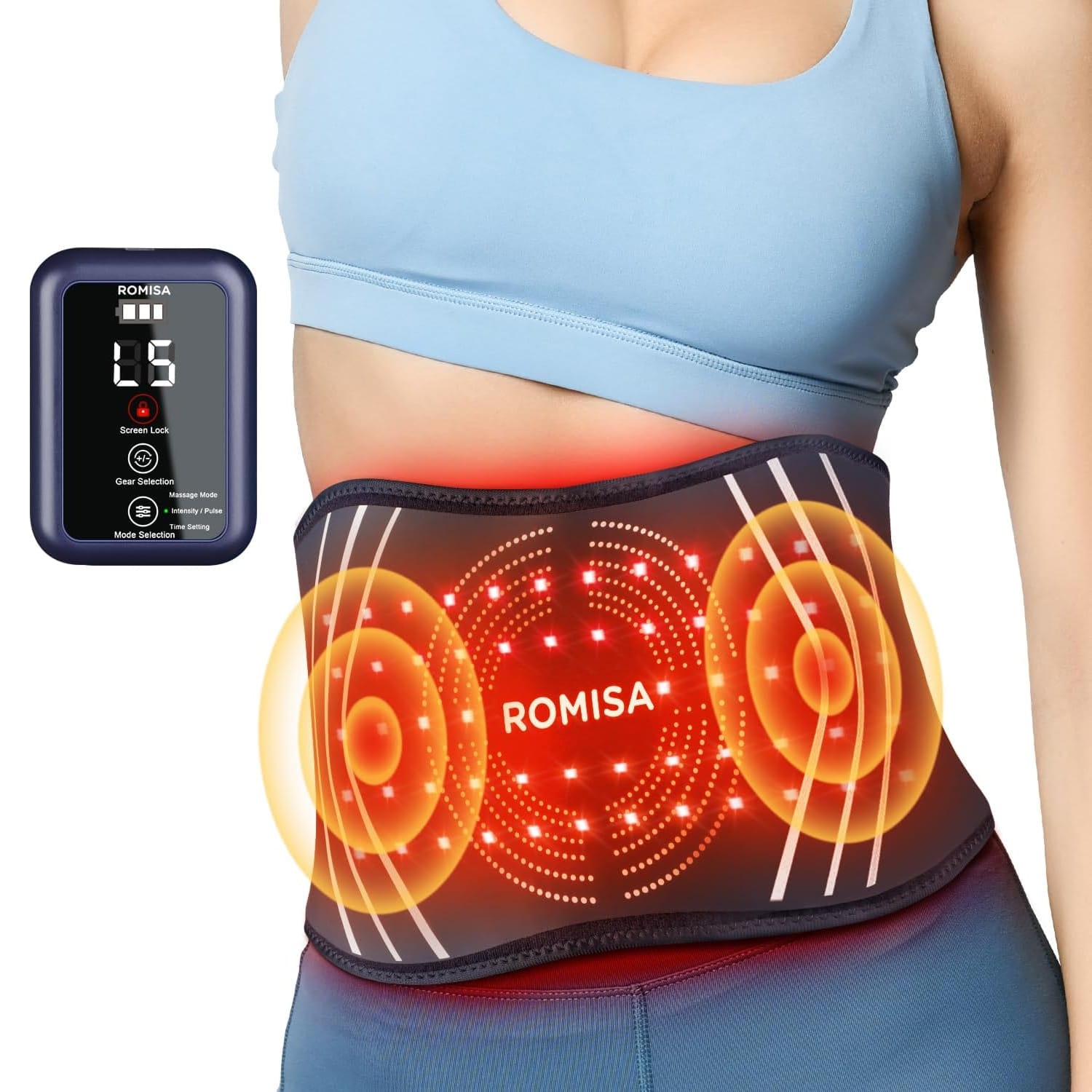 Lifepro AllevaRed light therapy belt — vibration plus light hybrid