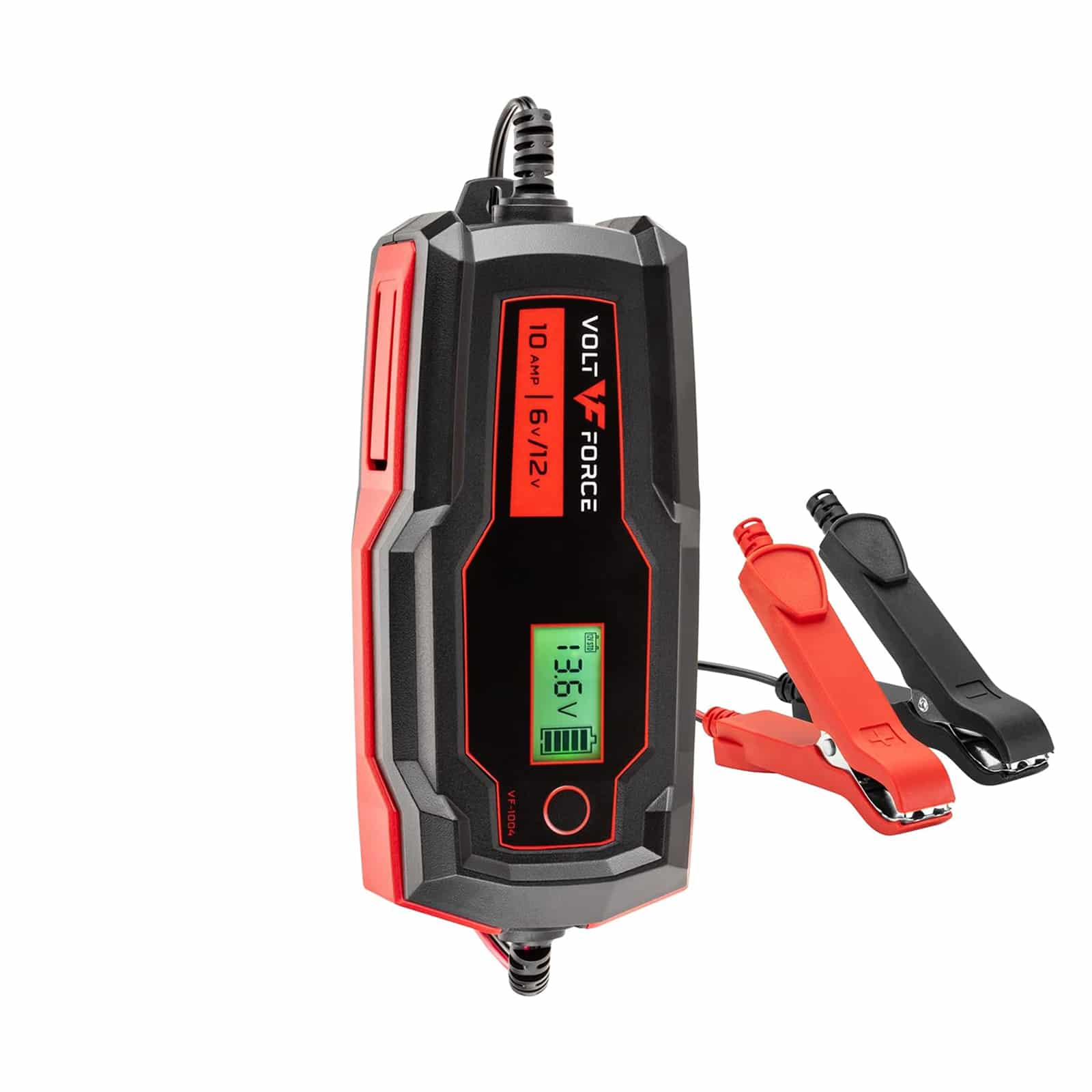 VoltForce portable car battery charger — high-amperage one-button unit