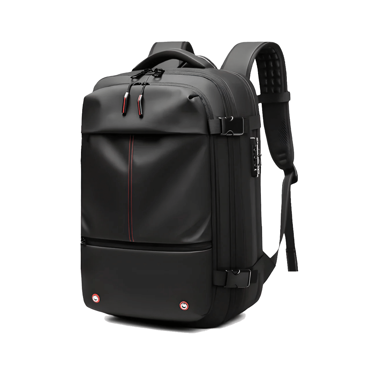 TripVault — vacuum travel backpack with pocket-sized USB-C pump