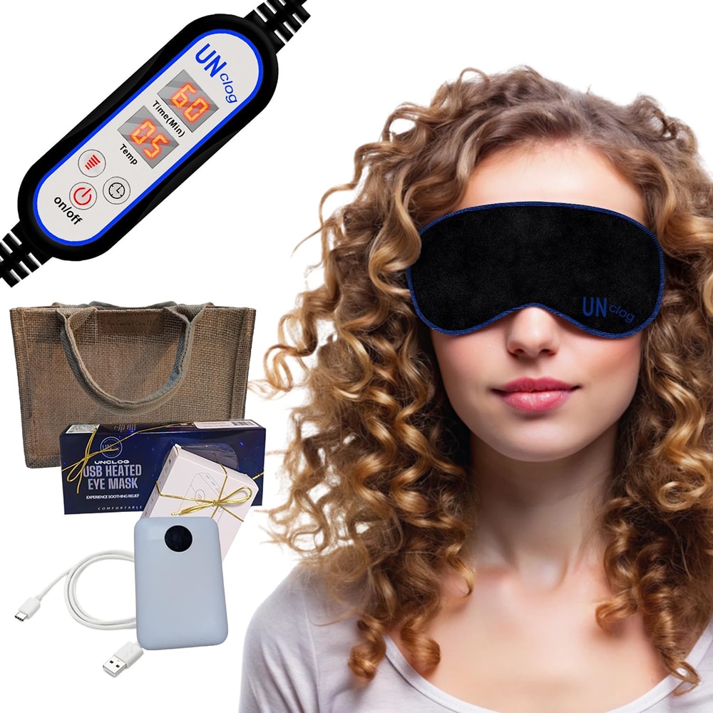 LumaRest cordless heated eye mask — 131 F sustained for the full 15-minute session