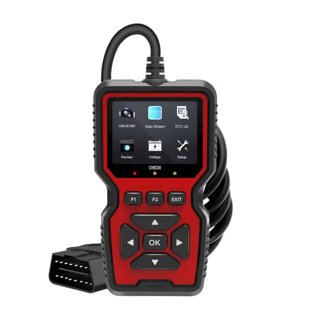 DriveDecode — standalone OBD2 handheld with backlit color screen